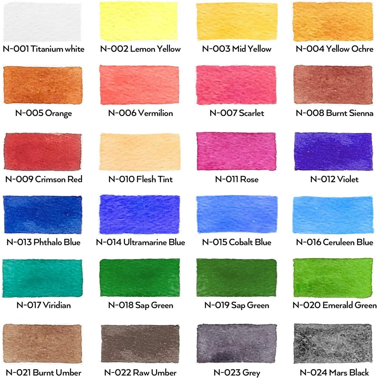 60-Piece Watercolor Paint Kit – Tubes, Brushes, Paper, Palette Set