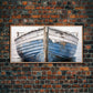 Old Wooden Ship Canvas Print – Nautical Coastal Wall Art