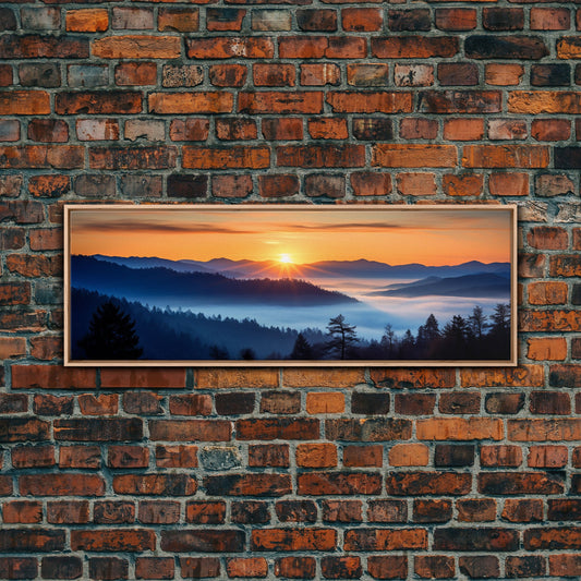 Great Smoky Mountains Panoramic Print – Extra Large Wall Art