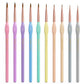 10-Piece Micro Fine Detail Brush Set for Acrylic, Oil, Watercolor