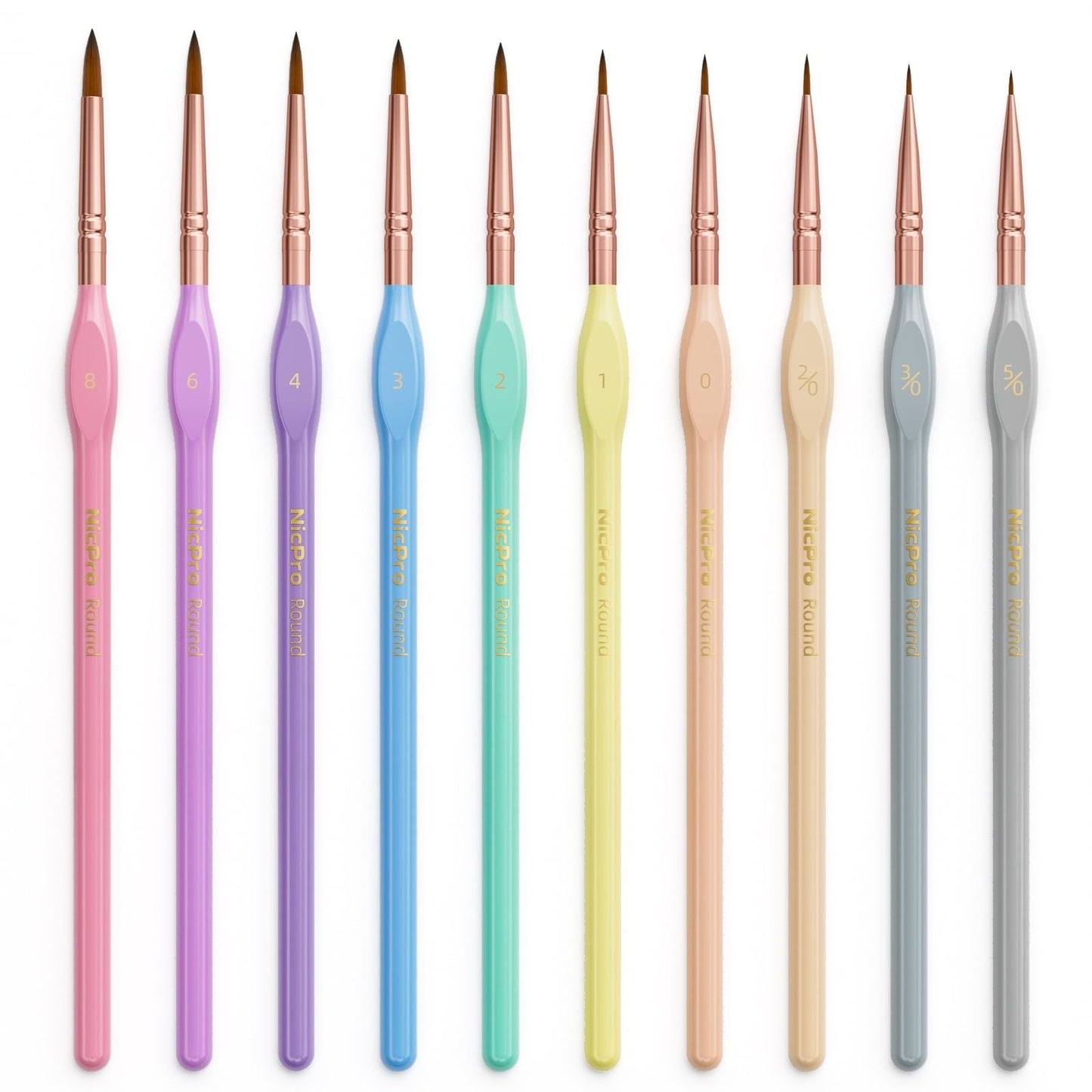 10-Piece Micro Fine Detail Brush Set for Acrylic, Oil, Watercolor