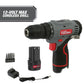 Hyper Tough 12V Max 3/8" Cordless Drill Driver with Battery