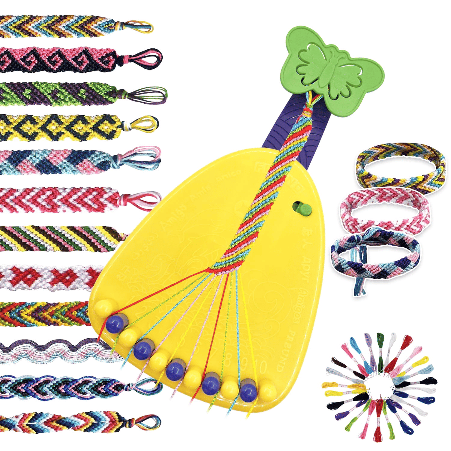 Braiding Friendship Bracelet Kit – Kids DIY Jewelry Making Set