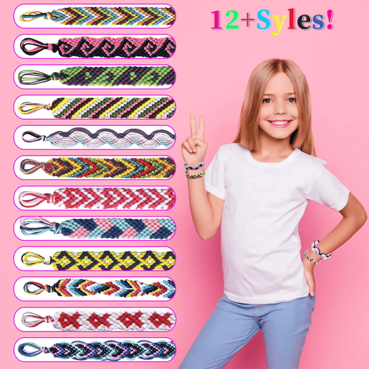 Braiding Friendship Bracelet Kit – Kids DIY Jewelry Making Set