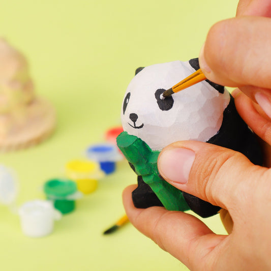 Paint Your Own Wooden Panda Kit – DIY Craft Set