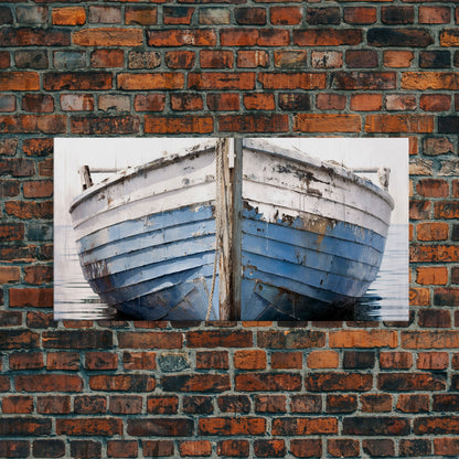 Old Wooden Ship Canvas Print – Nautical Coastal Wall Art