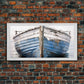 Old Wooden Ship Canvas Print – Nautical Coastal Wall Art