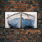 Old Wooden Ship Canvas Print – Nautical Coastal Wall Art