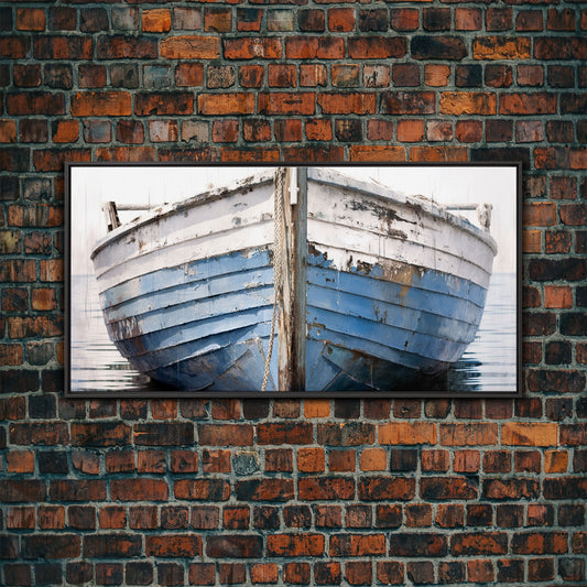 Old Wooden Ship Canvas Print – Nautical Coastal Wall Art