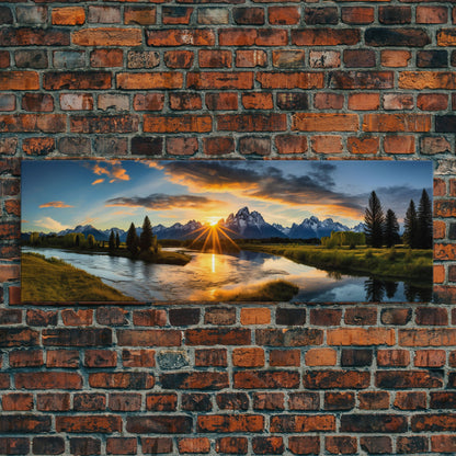 Grand Teton National Park Panoramic Print – Extra Large Wall Art