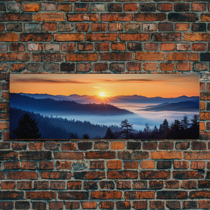 Great Smoky Mountains Panoramic Print – Extra Large Wall Art