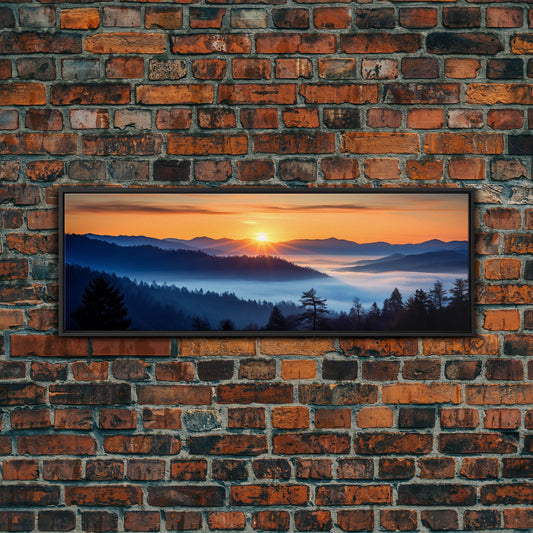 Great Smoky Mountains Panoramic Print – Extra Large Wall Art