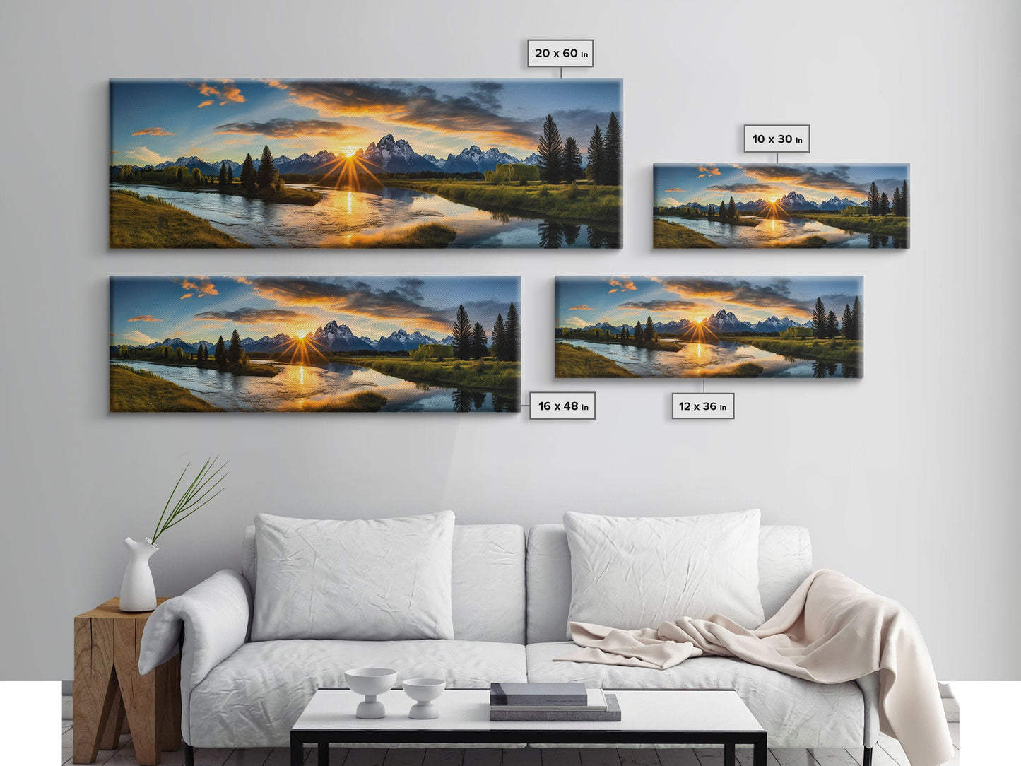 Grand Teton National Park Panoramic Print – Extra Large Wall Art