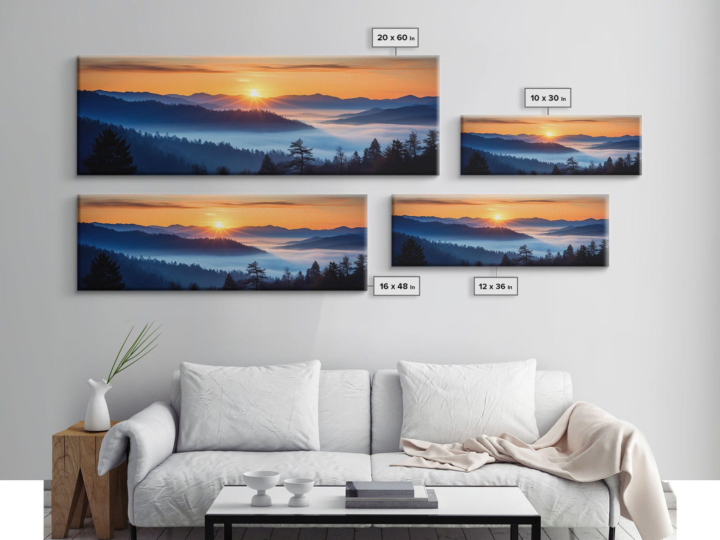 Great Smoky Mountains Panoramic Print – Extra Large Wall Art