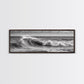 Black and White Ocean Photography – Panoramic Wall Art Canvas