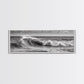 Black and White Ocean Photography – Panoramic Wall Art Canvas