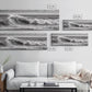 Black and White Ocean Photography – Panoramic Wall Art Canvas