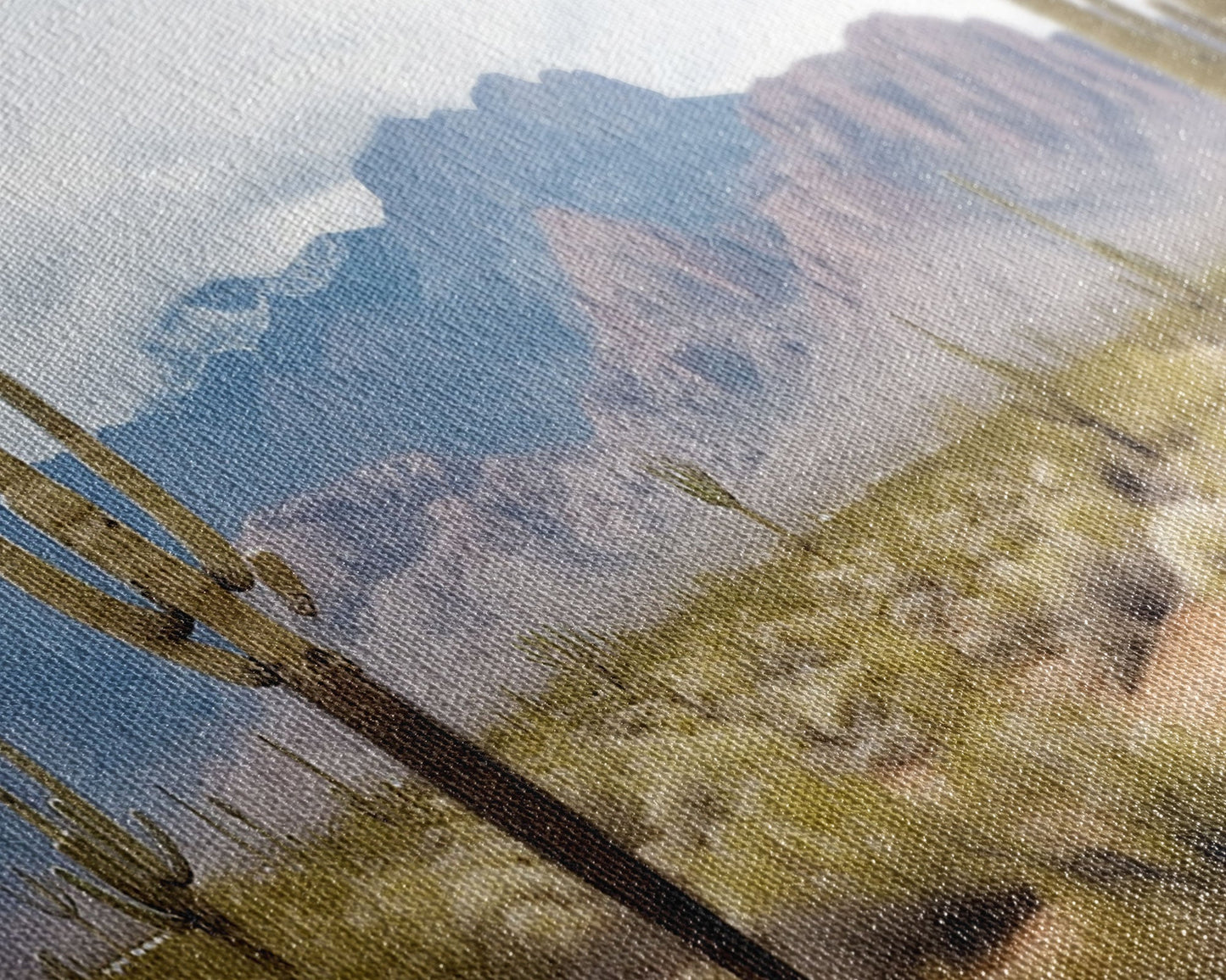 Desert Wall Art – Framed Cactus Canvas Print Southwestern Decor