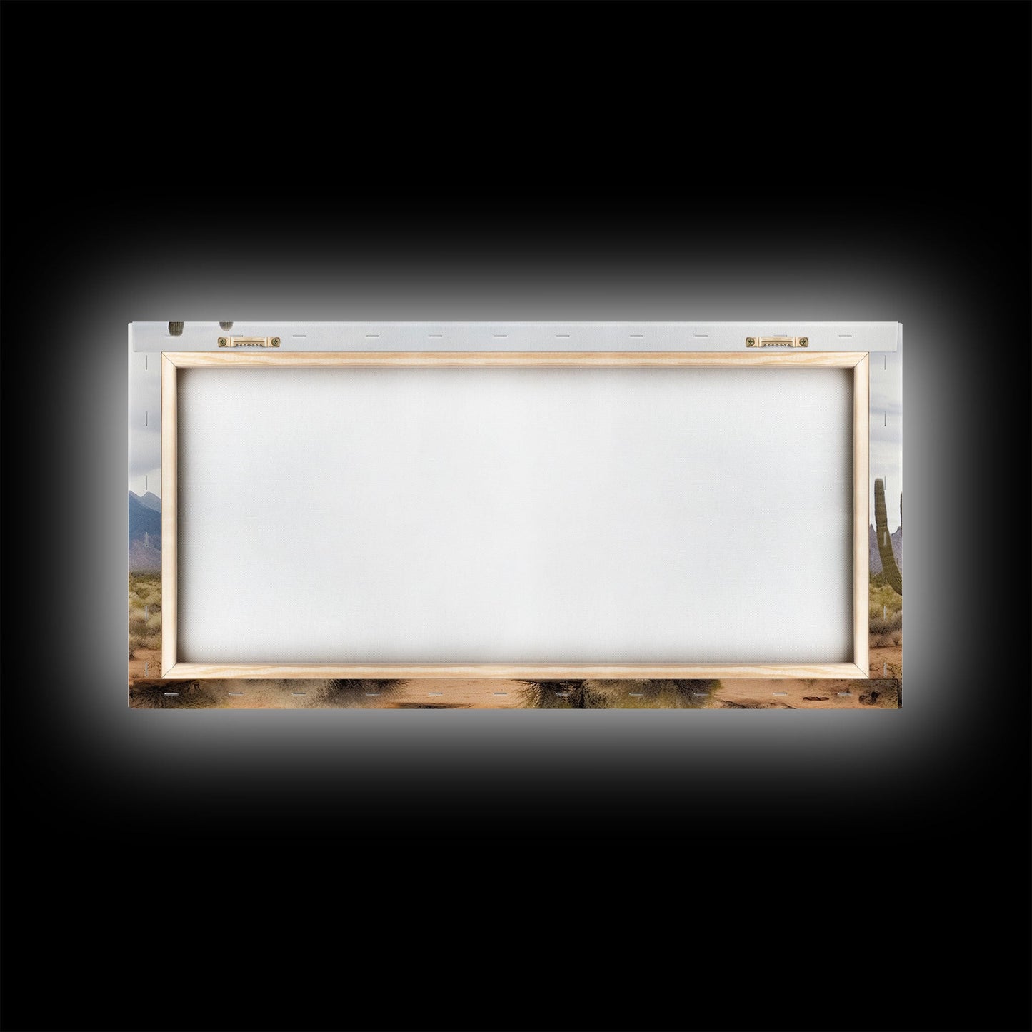 Desert Wall Art – Framed Cactus Canvas Print Southwestern Decor