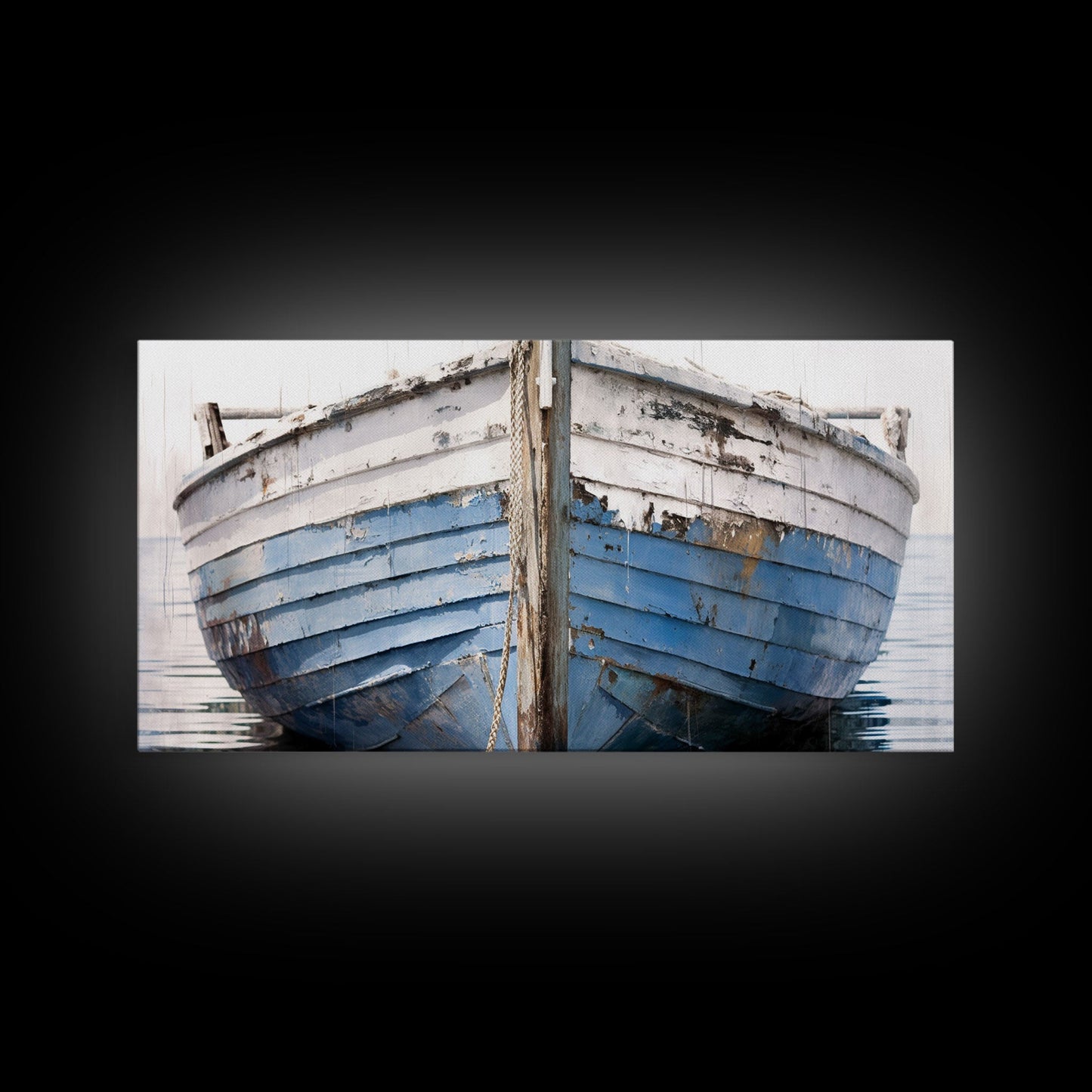 Old Wooden Ship Canvas Print – Nautical Coastal Wall Art