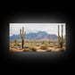 Desert Wall Art – Framed Cactus Canvas Print Southwestern Decor