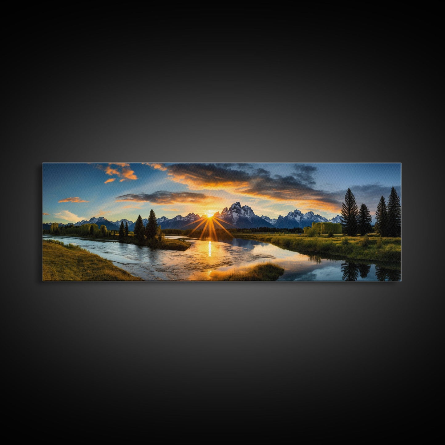 Grand Teton National Park Panoramic Print – Extra Large Wall Art