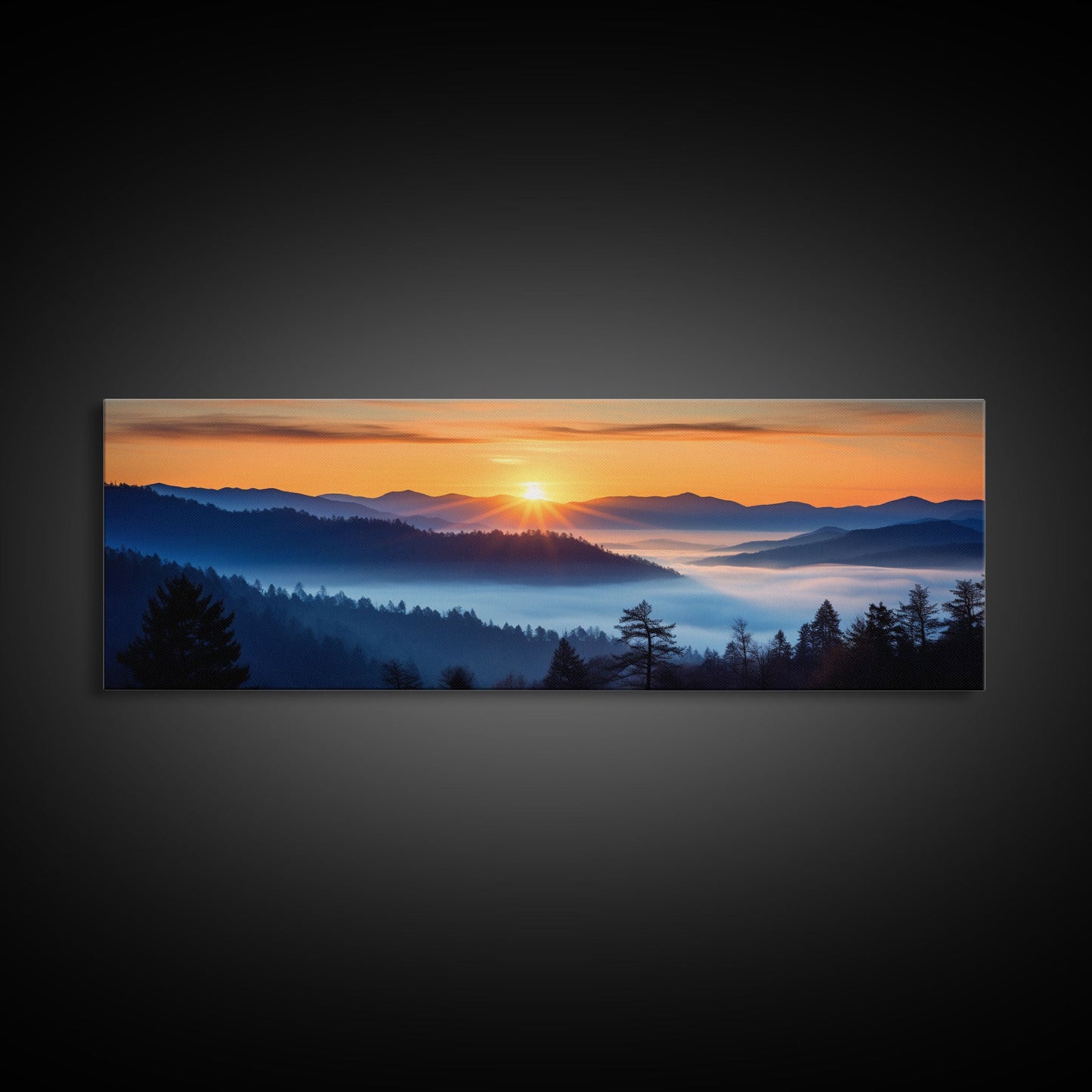 Great Smoky Mountains Panoramic Print – Extra Large Wall Art