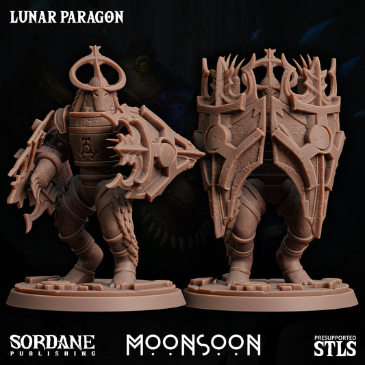 3D Printed Lunar Paragon Miniature – Moonsoon 28-32mm D&D