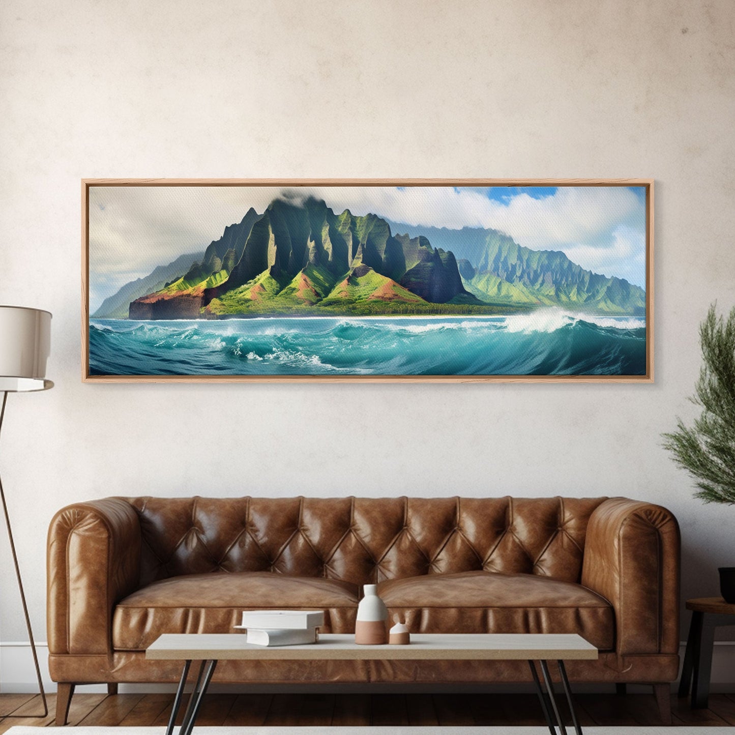 Na Pali Coast Hawaii Panoramic Print – Extra Large Wall Art