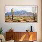 Desert Wall Art – Framed Cactus Canvas Print Southwestern Decor