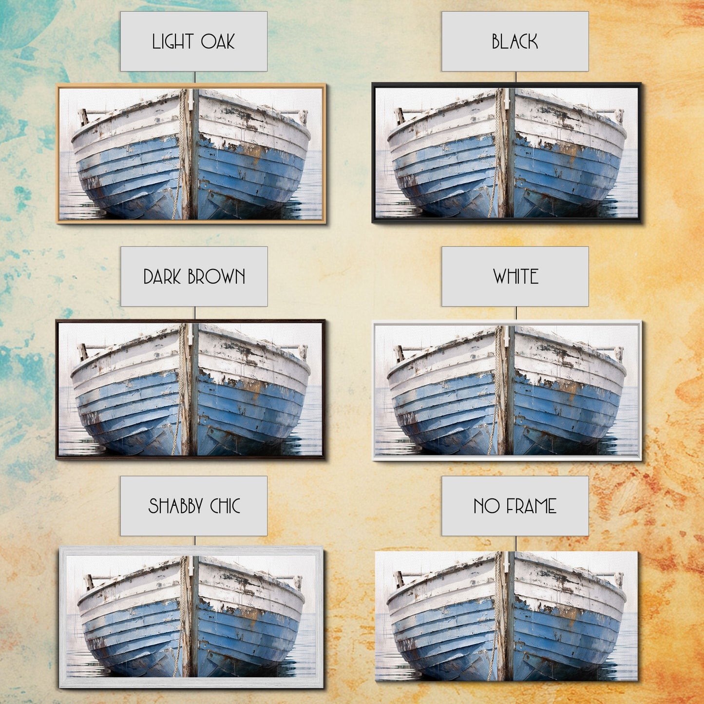 Old Wooden Ship Canvas Print – Nautical Coastal Wall Art