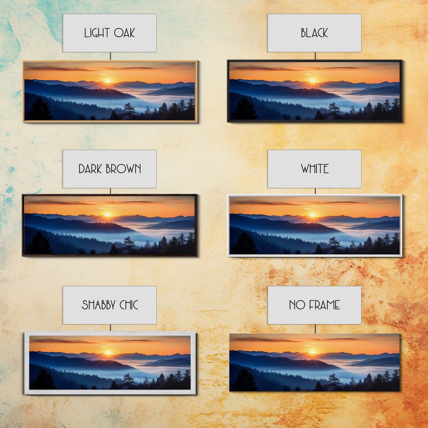 Great Smoky Mountains Panoramic Print – Extra Large Wall Art