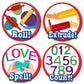 42-Piece Tools Party Pack w/Letters and Numbers