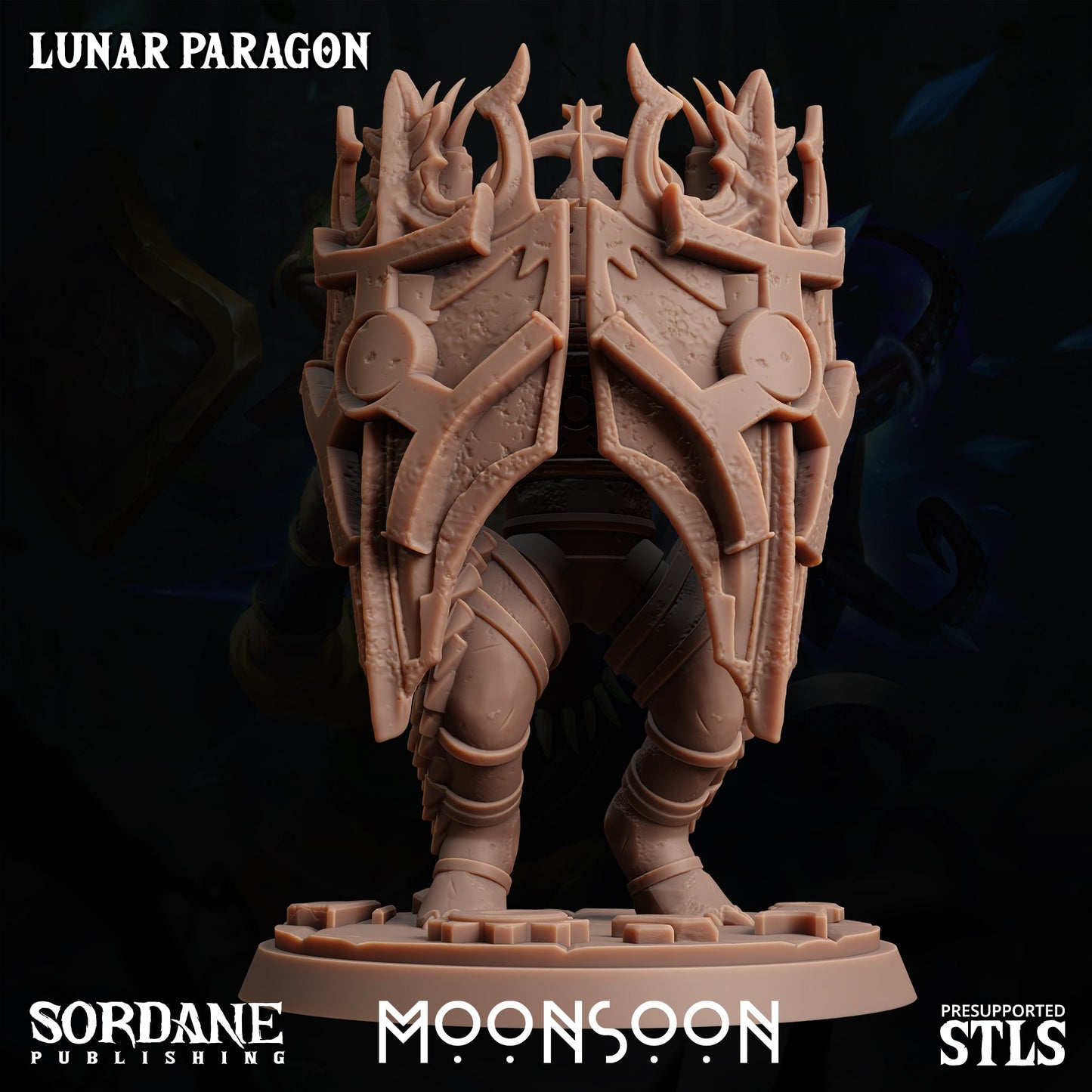 3D Printed Lunar Paragon Miniature – Moonsoon 28-32mm D&D