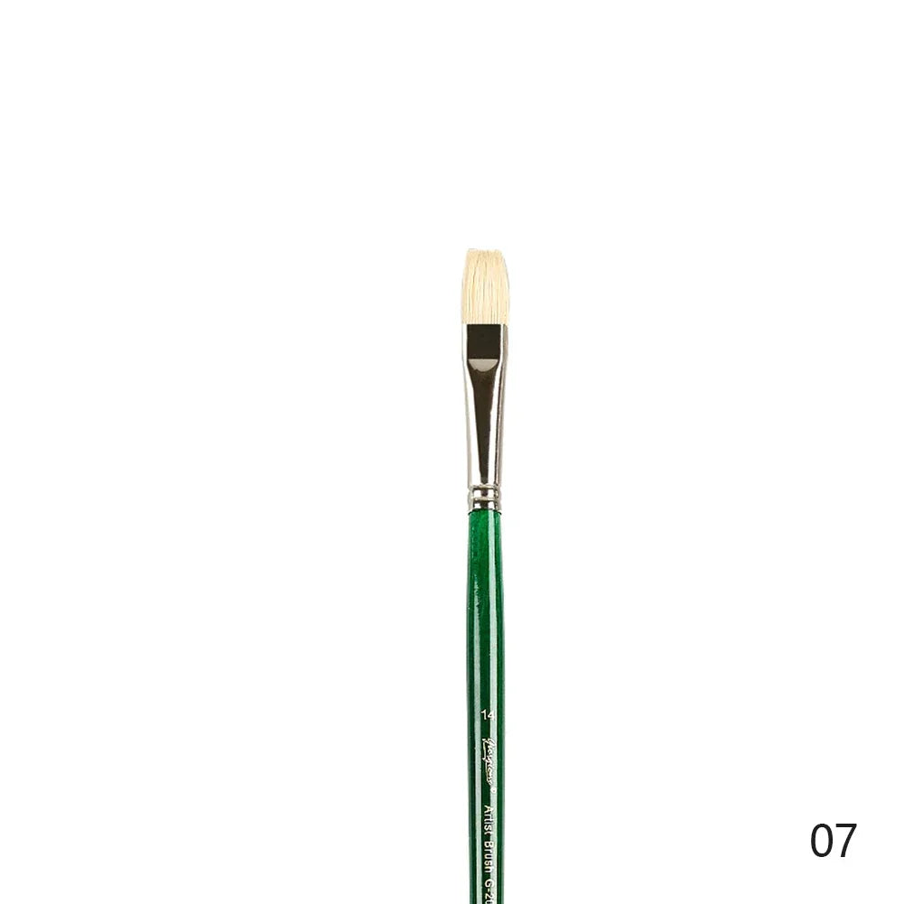 Natural Hog Hair Filbert Paint Brush Set – Oil, Acrylic, Watercolor