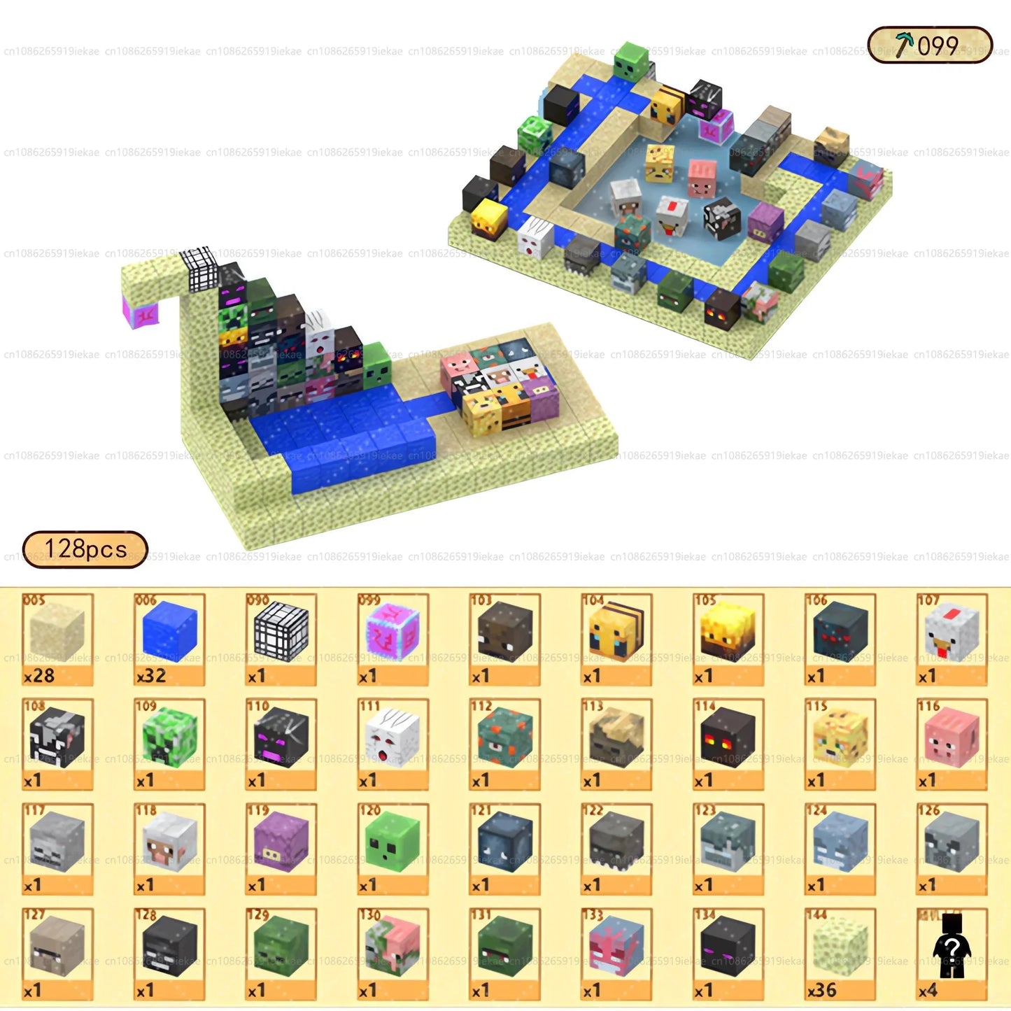 Magnetic Building Blocks – Mine World Cube Set STEM Toy