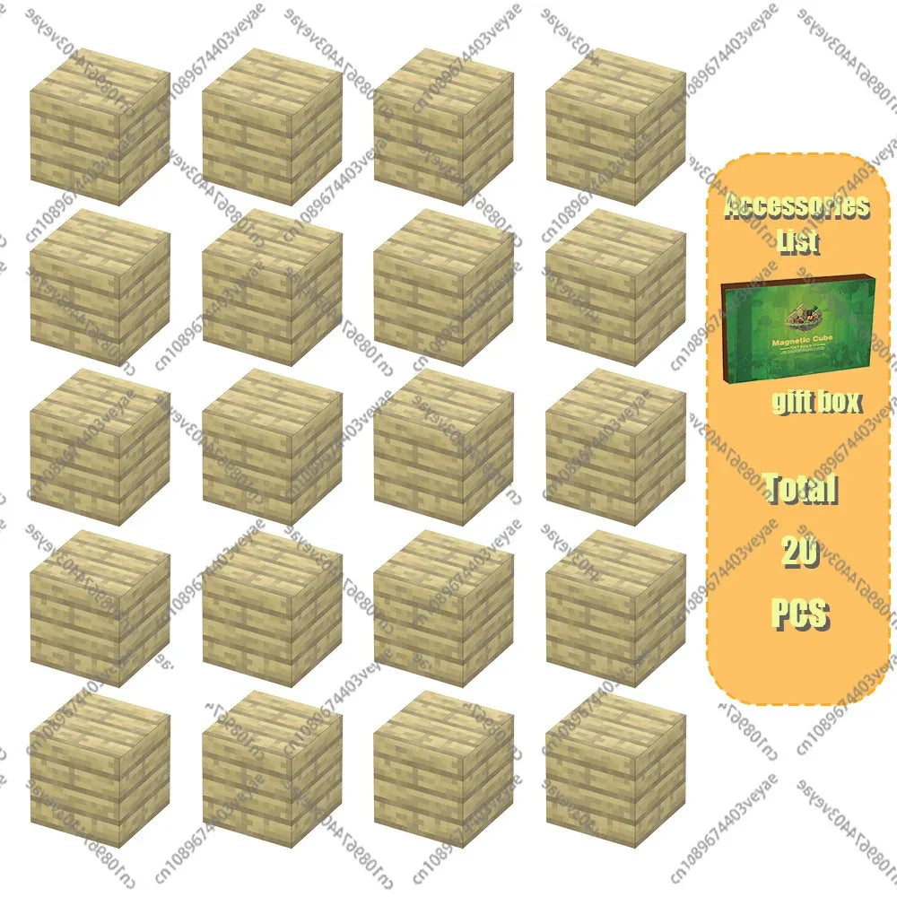 Magnetic Building Blocks – Mine World Cube Set STEM Toy