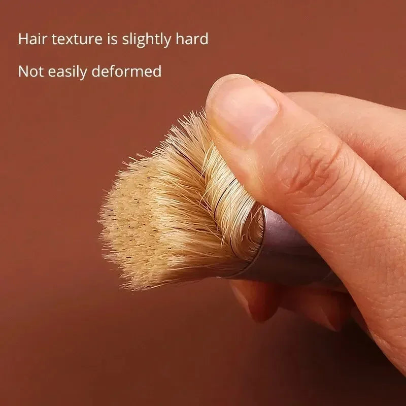 Stencil Paint Brush Set – Bristle Hair Wooden Handle for DIY