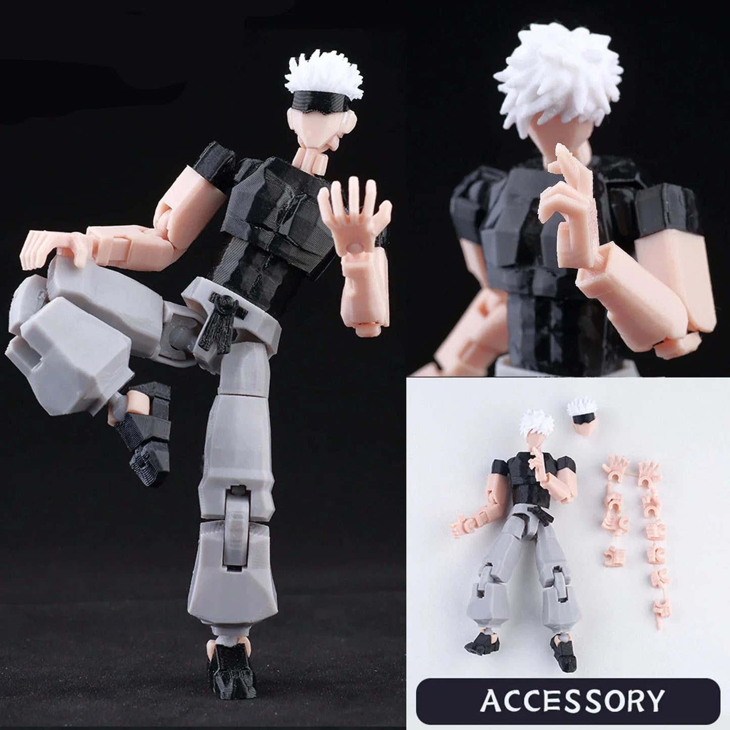 Jujutsu Kaisen 3D Printed Anime Figurines – Gojo, Yuji, Sukuna