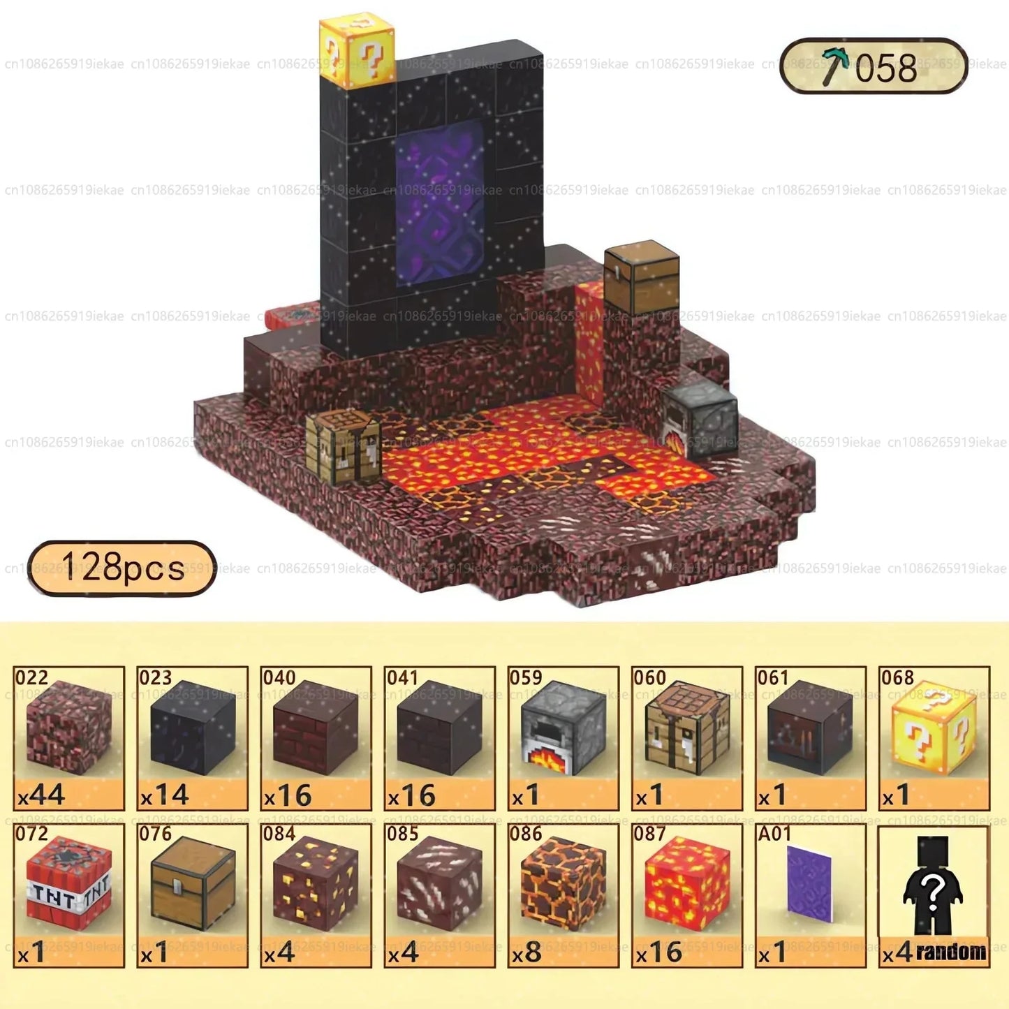 Magnetic Building Blocks – Mine World Cube Set STEM Toy