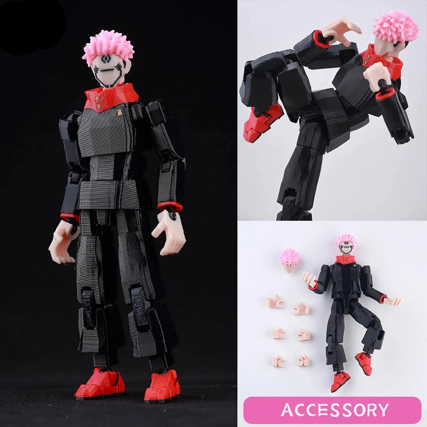 Jujutsu Kaisen 3D Printed Anime Figurines – Gojo, Yuji, Sukuna