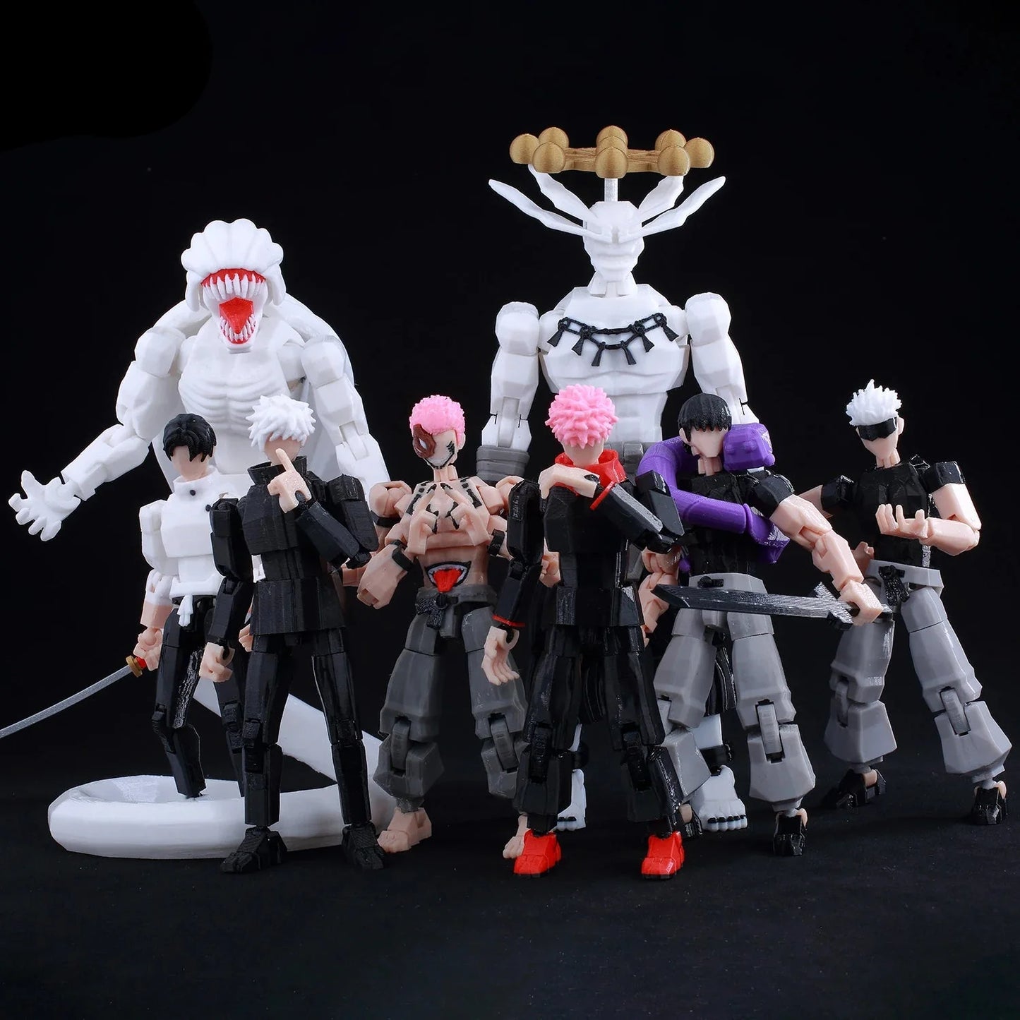 Jujutsu Kaisen 3D Printed Anime Figurines – Gojo, Yuji, Sukuna