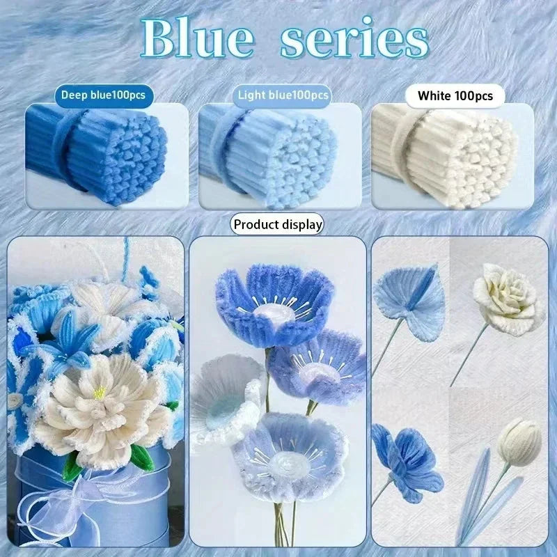 Chenille Stems 30cm Pipe Cleaners – DIY Craft Art Supplies