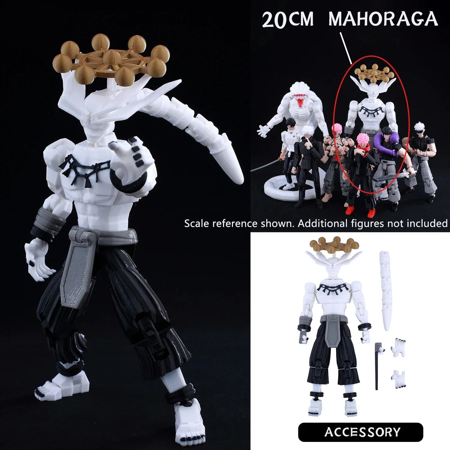 Jujutsu Kaisen 3D Printed Anime Figurines – Gojo, Yuji, Sukuna