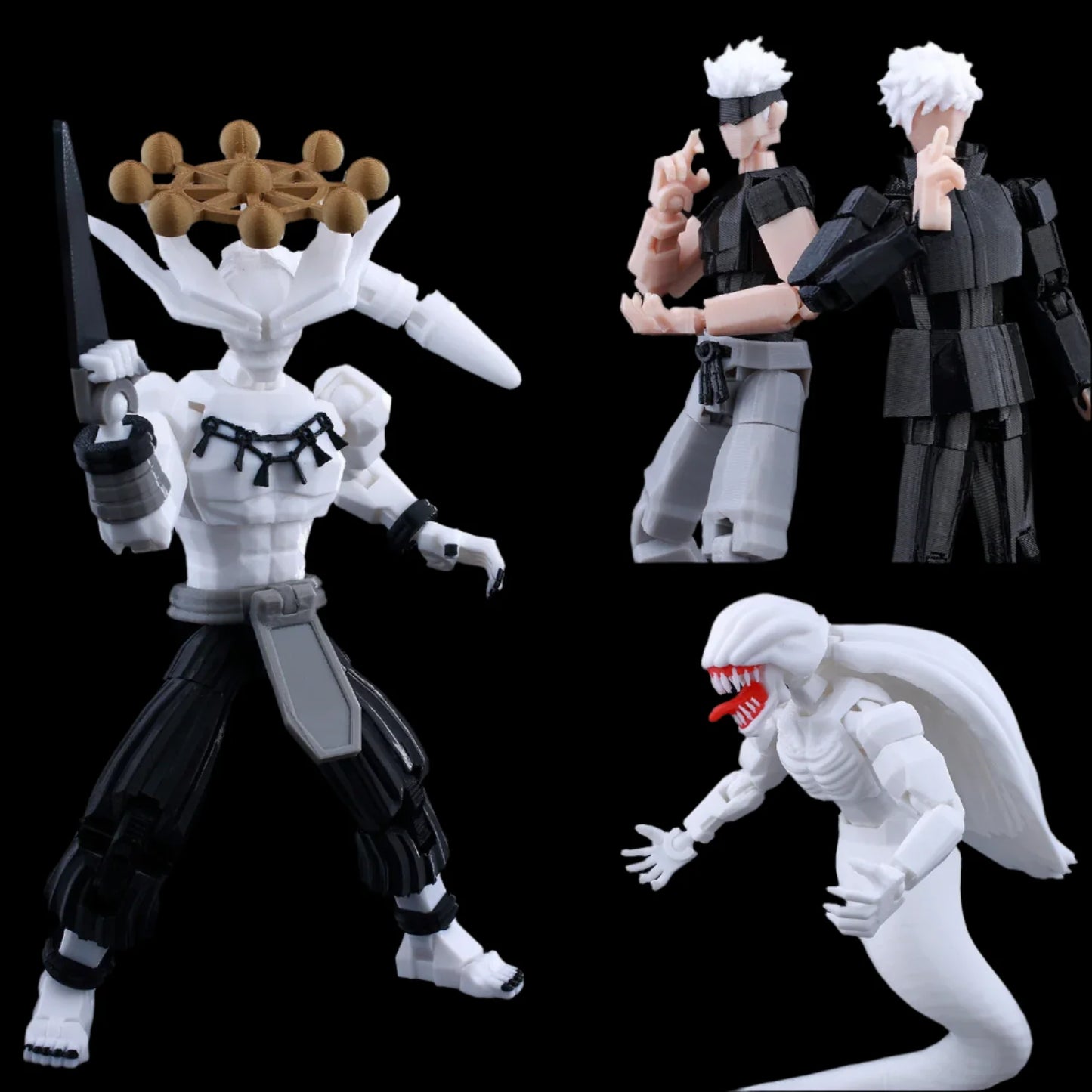 Jujutsu Kaisen 3D Printed Anime Figurines – Gojo, Yuji, Sukuna