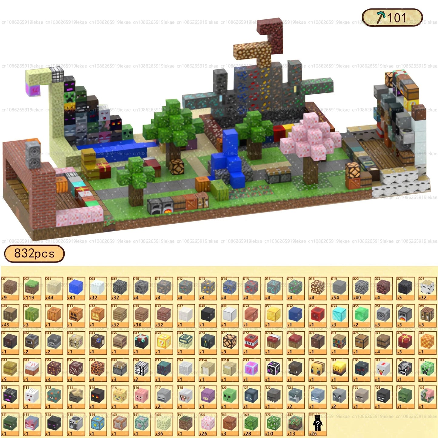 Magnetic Building Blocks – Mine World Cube Set STEM Toy