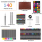 140-Piece Art Supplies Set with Colored Pencils for Drawing
