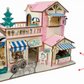 Coffee Shop Building Model Kit - Wooden Laser-Cut 3D Puzzle (161 Pcs)