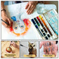 Brusarth 16pcs Mini Detail Paint Brushes Set for Acrylics Oils Watercolors