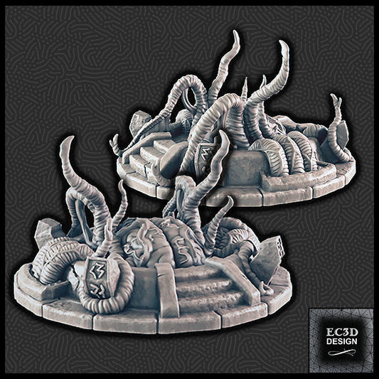 3D Printed EC3D Designs Terrain Set A Den of Alien Evil 28 32mm D&D